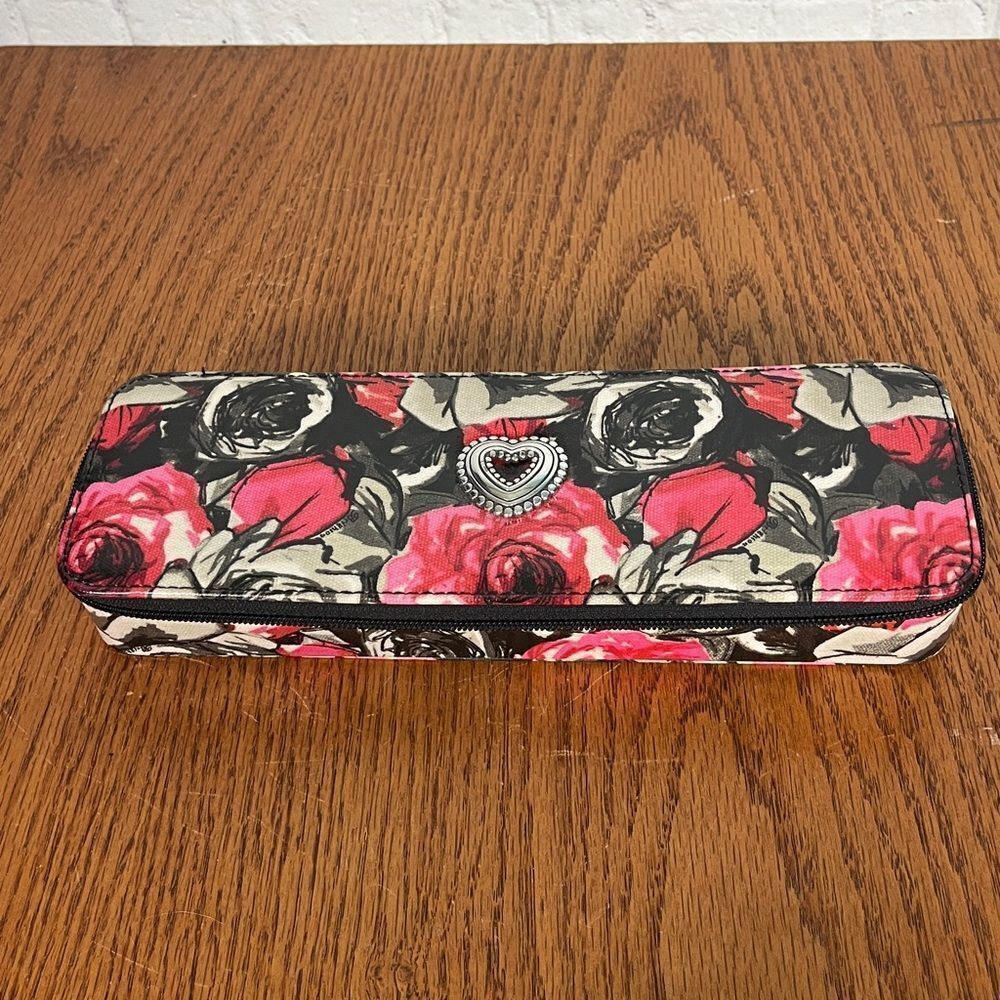 Brighton - Jewelry Box / Travel Case - Madison Rose Floral Zippered